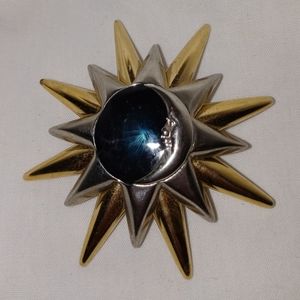 Vintage Sun - Moon - Star Brooch